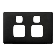 Linea - Powerpoint coverplate 2 gang asphalt