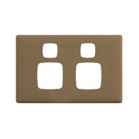 Linea - Powerpoint coverplate 2 gang ninja khaki