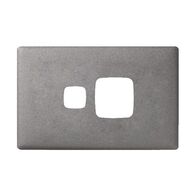 Linea Powerpoint coverplate 1 gang gun metal