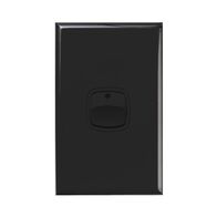 Excel - Vertical heavy duty rocker switch 1 gang 2 way double pole 40A 240V a.c. black