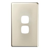 EXCEL - 2 Gang Switch Coverplate only - Stainless Steel