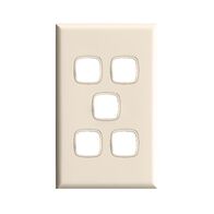 Excel - Grid & plate For 770 series mechanisms - 5 gang cream