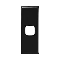 Excel - Architrave coverplate 1 gang black