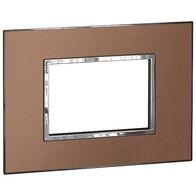ARTEOR Square 3 Module Horizontal Coverplate Pink Champagne