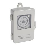Analogue time switch 24 hour program 20A - no working reserve 4 time switch - 4TB with IP53 enclosure