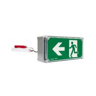 Axiom Freezer Weatherproof LED Exit Sign with Remote Gear 24m - Single Sided Running Man LEFT