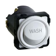 Excel Life - Engraved rocker switch mechanism 2 way 16AX 240V a.c. D/WASH engraved white