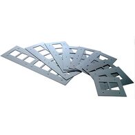 Excel Life - Medical - Horizontal stainless steel coverplate - suitable for standard wall box 2 gang 70mm spacing