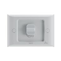 AQUA Life 16A IP66 Weatherproof Surface Mount 1 Gang Switch Limestone Grey