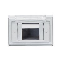 AQUA ARTEOR IP44 3 Module Shallow Mount Adaptor with Cover Limestone Grey