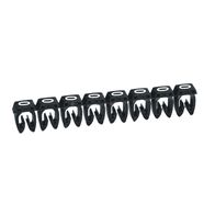 CAB3 - Markers for wiring 4 to 6mm² numbers - colour code 4-6mm² black number 0 pack of 800