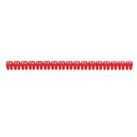 CAB3 - Markers for terminal blocks and wiring 0.15 to 0.5mm² numbers - colour code 0.15-0.5mm² red number 2 pack of 1000