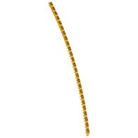 CAB3 - Markers for terminal blocks and wiring 0.15 to 0.5mm² black letters on yellow background 0.15-0.5mm² letter G pack of 300