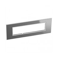 ARTEOR Square 8 Module Coverplate Reflective Stainless Steel