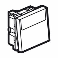 Arteor modular - Switch mechanism push button 2 way 6A 250V a.c. with label holder 2 module white