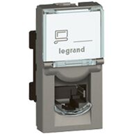 Arteor modular - RJ45 socket/mechanism UTP Cat6 8 contacts 1 module magnesium