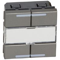 Arteor - MyHOME - 4 Scenarios controller BUS/SCS - square key cover - magnesium - 2 modules