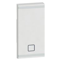 Arteor - MyHOME - Square key cover BUS/SCS - shutter STOP marking - 1 module - white