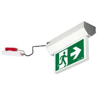 Securit Galaxy Remote Gear LED Surface Mount 4W Emergency Exit Sign - Single Sided Running Man RIGHT