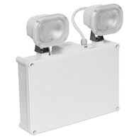 Economy LED Twinspot - white finish with lithium battery