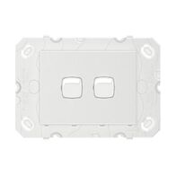 Arteor 770 series - Horizontal rocker switch - Single Pole Double Throw 2 gang 2 way 16A 240V a.c. white