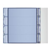 Bticino Sfera New Single Column 4 Pushbutton Front Cover Plate Allmetal