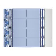 Bticino Sfera New Double Column 8 Pushbutton Front Cover Plate Allmetal
