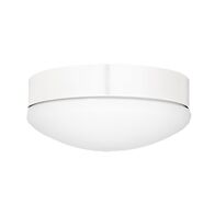 HPM LED Dimmable Warm White Oyster Light Kit White