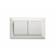 Como - Horizontal Single Pole Double Throw - rocker Switch 2 gang 10A 240V a.c. white