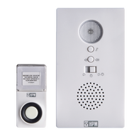 HPM Illuminated Battery Operated Wireless Door Chime 100m Range White