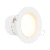 HPM DLI 7W 720lm LED Warm White Dimmable Tilt Downlight with Integrated Driver 90mm White