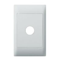 Excel Life - Common plate - Grid & plate For EM series switch mechanisms 1 gang white