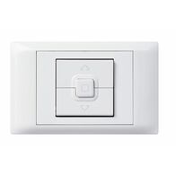 Excel Life - Common plate - Electronic device roller blinds control switches push button 1 gang direct control 240V a.c. white