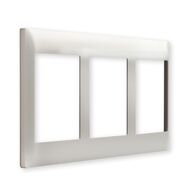 Excel Life - Common plate - Vertical coverplate 3 vertical outlets mulitpanel white