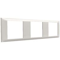 Excel Life - Common plate - Horizontal coverplate 3 horizontal outlets mulitpanel white