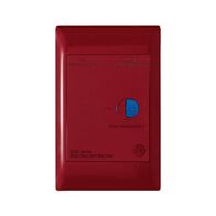 Excel Life - Medical - Common plate - RCD plate 10mA - with power available - antimicrobial & chemical resistant RCD switch - red