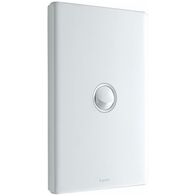 Excel Life 16AX 2 Way Single Pole Double Throw Weatherproof Vertical Rocker Switch 1 Gang Gloss White