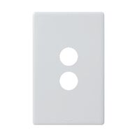 Excel Life EM Series Grid & Plate 2 Gang Gloss White