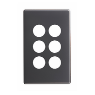 Excel Life Switch Coverplate 6 Gang Diesel