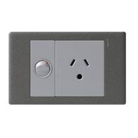 Excel Life 10A Round-Earth Horizontal Single Powerpoint Urban Grey