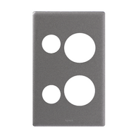 Excel Life Vertical Double Powerpoint Coverplate Urban Grey