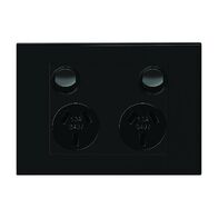 HPM VIVO 10A Horizontal Double Power Point Dark Grey