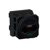 HPM VIVO Cat3 RJ11 Phone Outlet Dark Grey