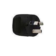 HPM 10A 3 Pins Finger Grip Rigid Impact Resisant Plug Top Black