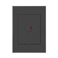 HPM VIVO 350VA 2 Wire Push Button Cover Plate Dark Grey