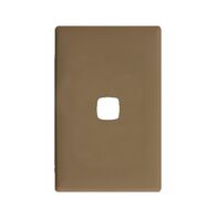 Linea - Coverplate 1 gang soft touch khaki