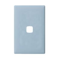 Linea - Coverplate 1 gang soft touch blue