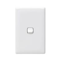 Linea - Vertical rocker switch - Single Pole Double Throw - 1 gang 2 way 240V a.c. white