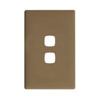 Linea Coverplate 2 gang ninja khaki