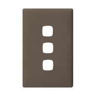 Linea - Coverplate 3 gang wet elephant